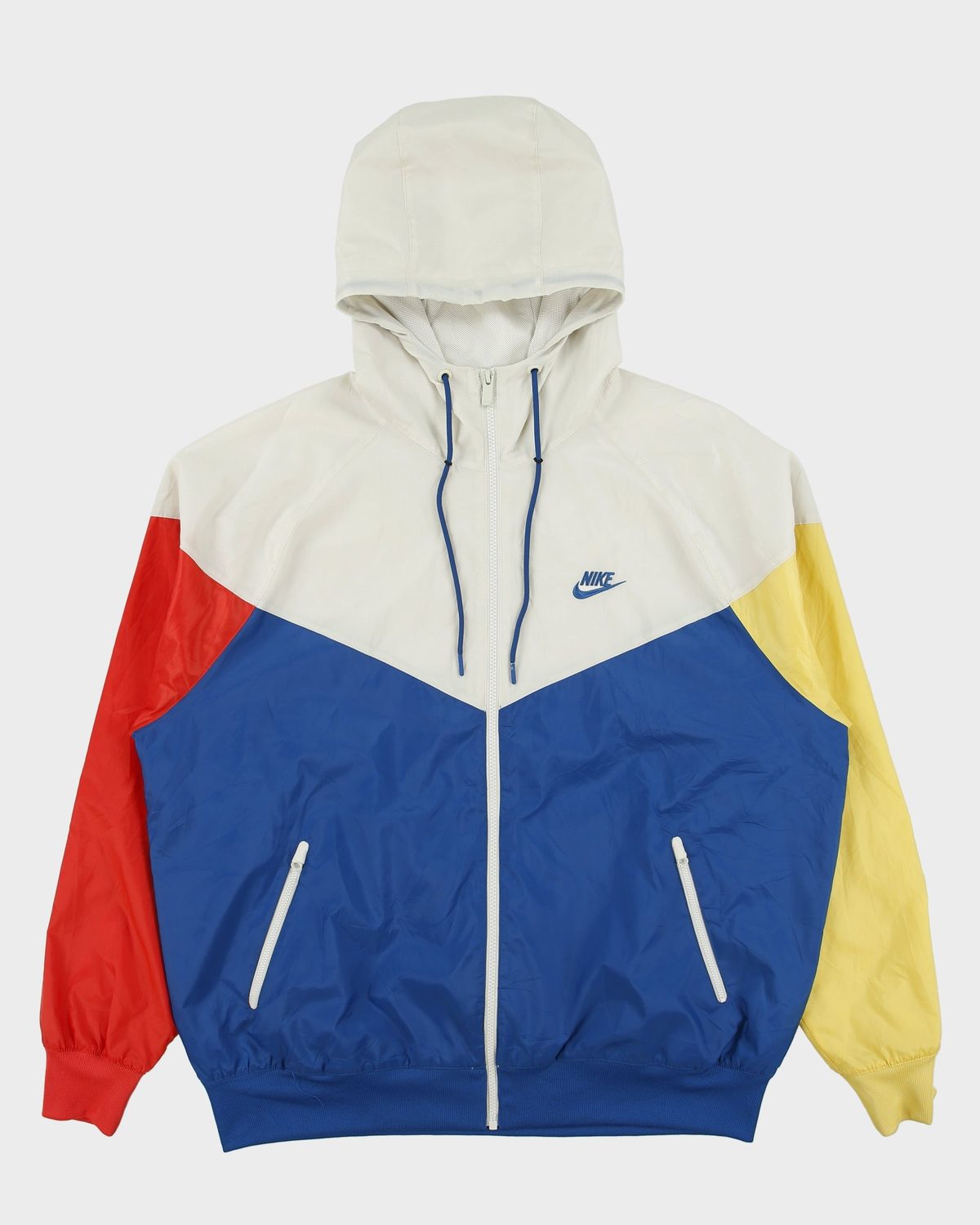 Nike Vintage Windrunner Colorblock Jacket (White/Royal/Red)